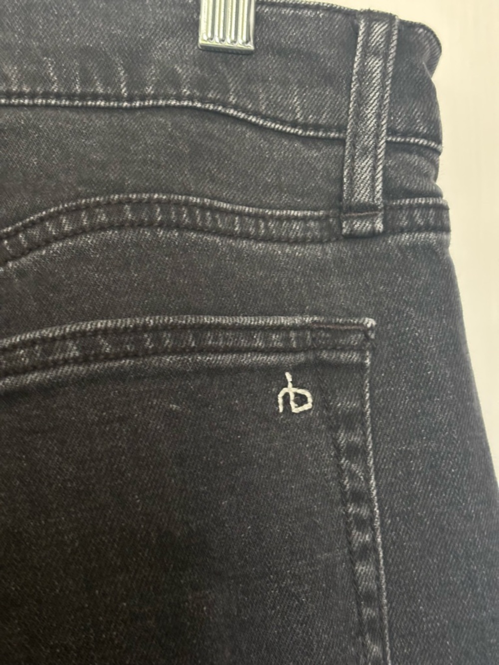 EUC rag & bone Fit 2 Slim Black Men's Jeans size 34x32 - Picture 10 of 11